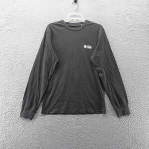 Alpine Design Mens Graphic Long Sleeve‎ TShirt Medium Black Organic Cotton NWT
